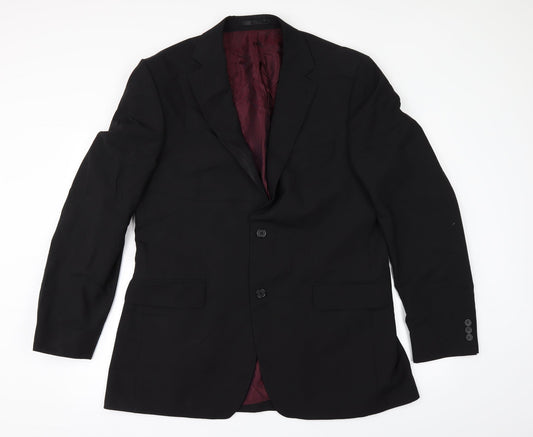 Tom English Mens Black   Jacket Suit Jacket Size 42