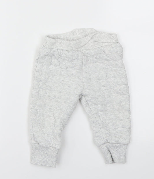 F&F Boys Grey   Track Pants Trousers Size 9-12 Months