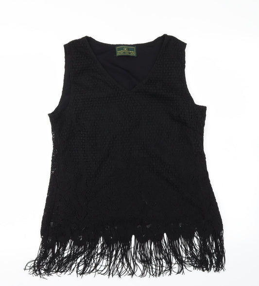 GC Womens Black   Basic T-Shirt Size 14