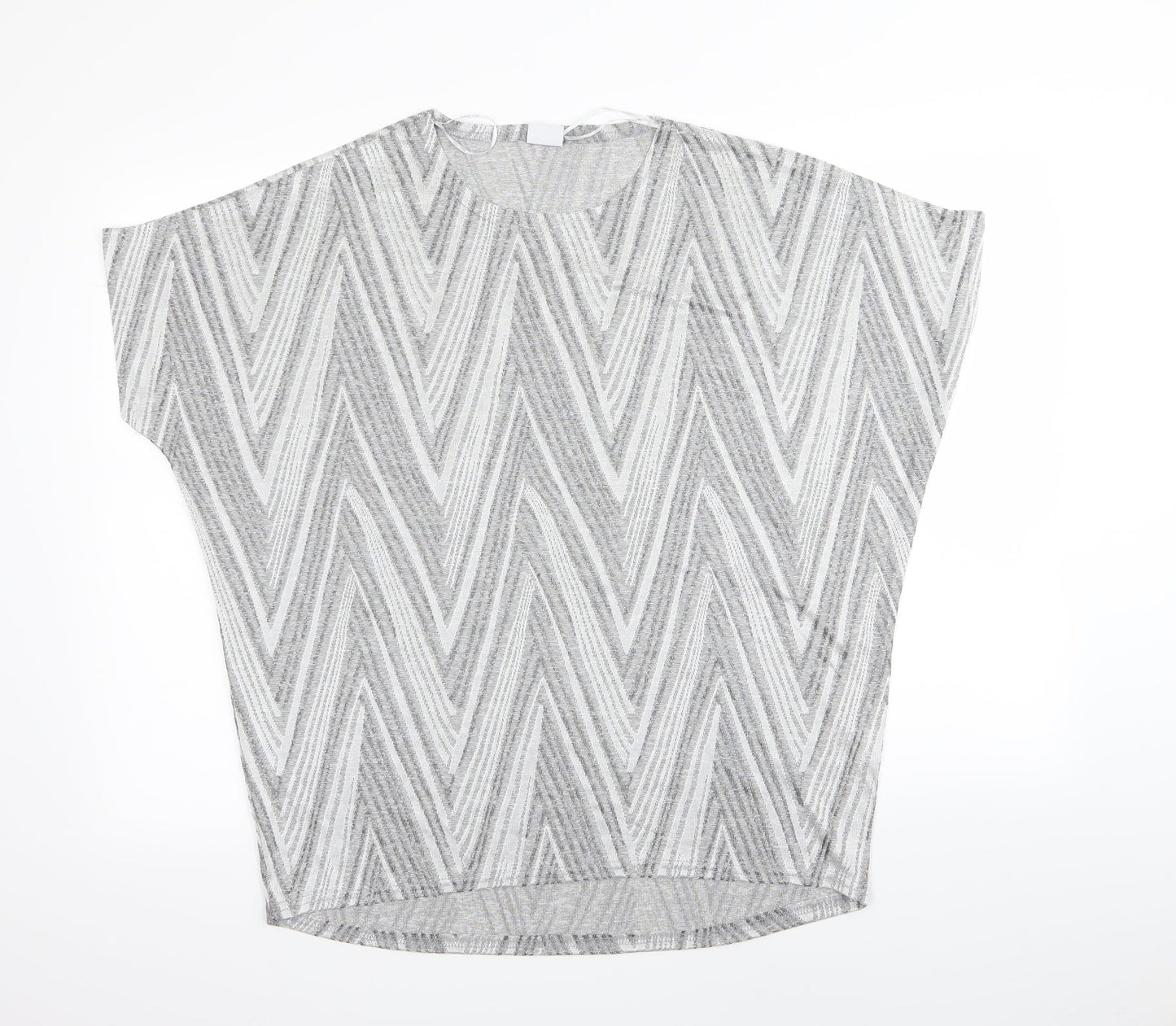 MITZY Womens Silver   Basic T-Shirt Size M