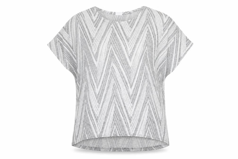 MITZY Womens Silver   Basic T-Shirt Size M