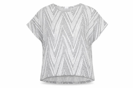 MITZY Womens Silver   Basic T-Shirt Size M