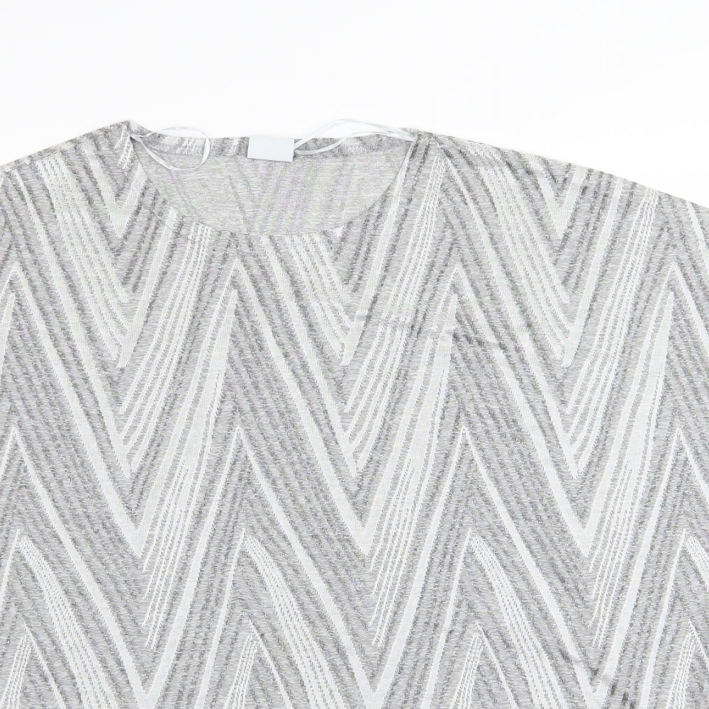 MITZY Womens Silver   Basic T-Shirt Size M