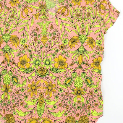 Preloved H&M Girls Multicoloured Floral  Basic Blouse Size 12 Years - Label