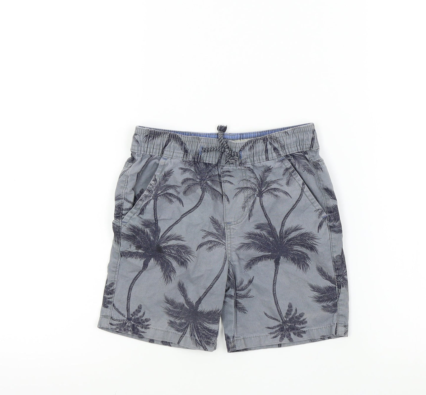 DENIM CO Boys Grey Geometric  Bermuda Shorts Size 3 Years