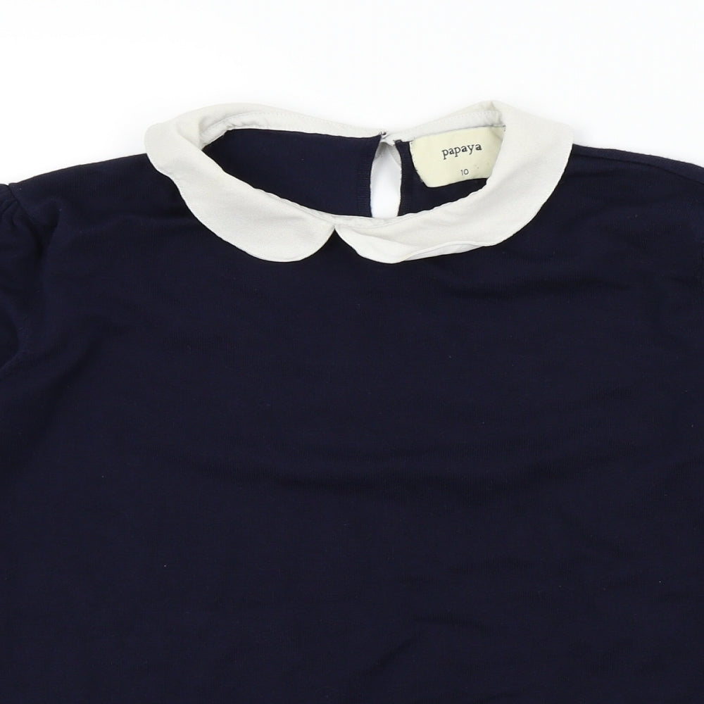 Papaya Womens Blue   Pullover Jumper Size 10
