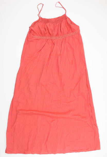 Front view of Camaieu women’s pink ball gown, size L