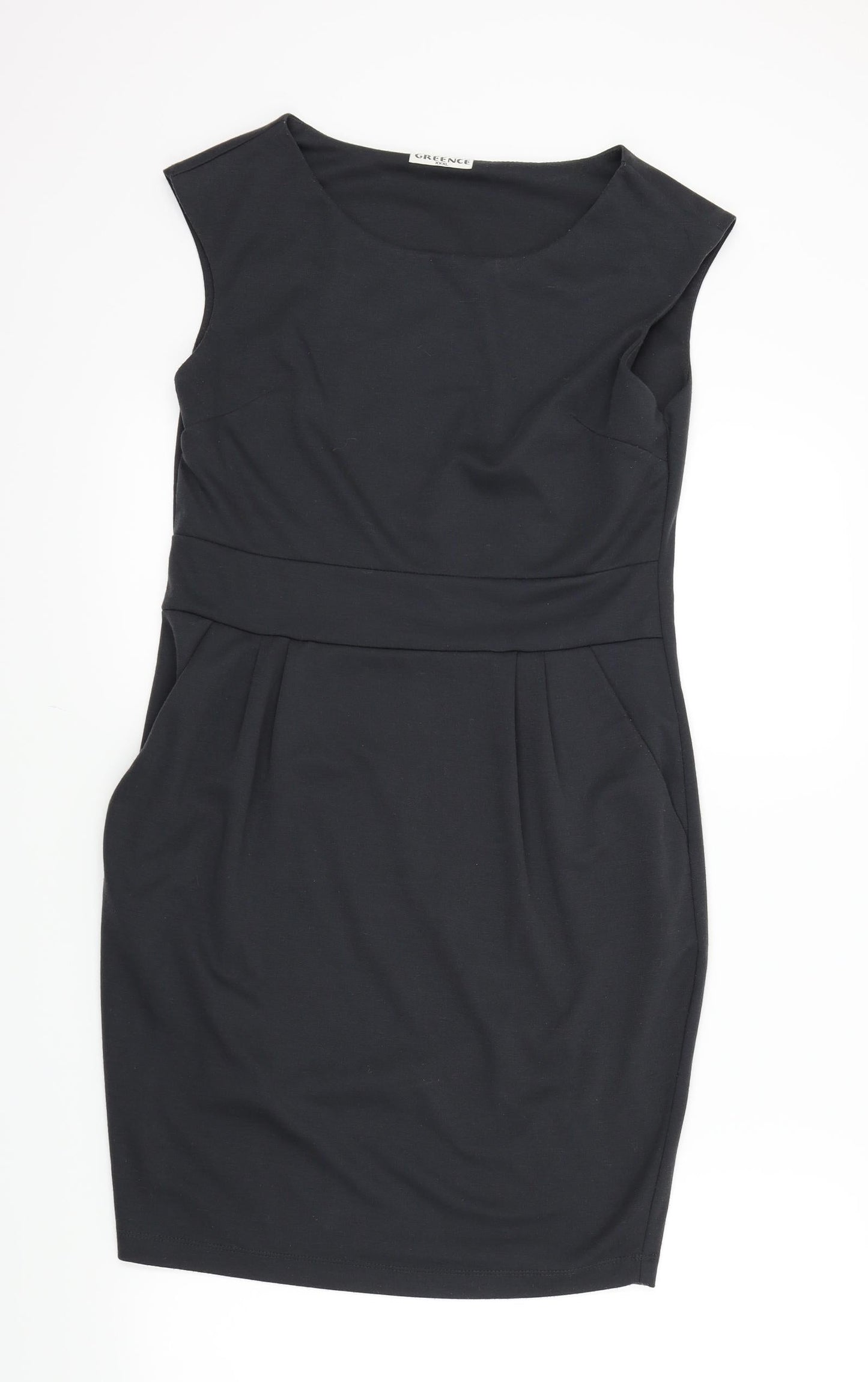 GREENCE Womens Grey Colourblock  A-Line  Size XL
