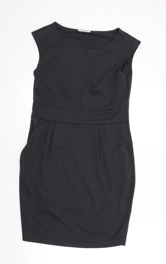 GREENCE Womens Grey Colourblock  A-Line  Size XL