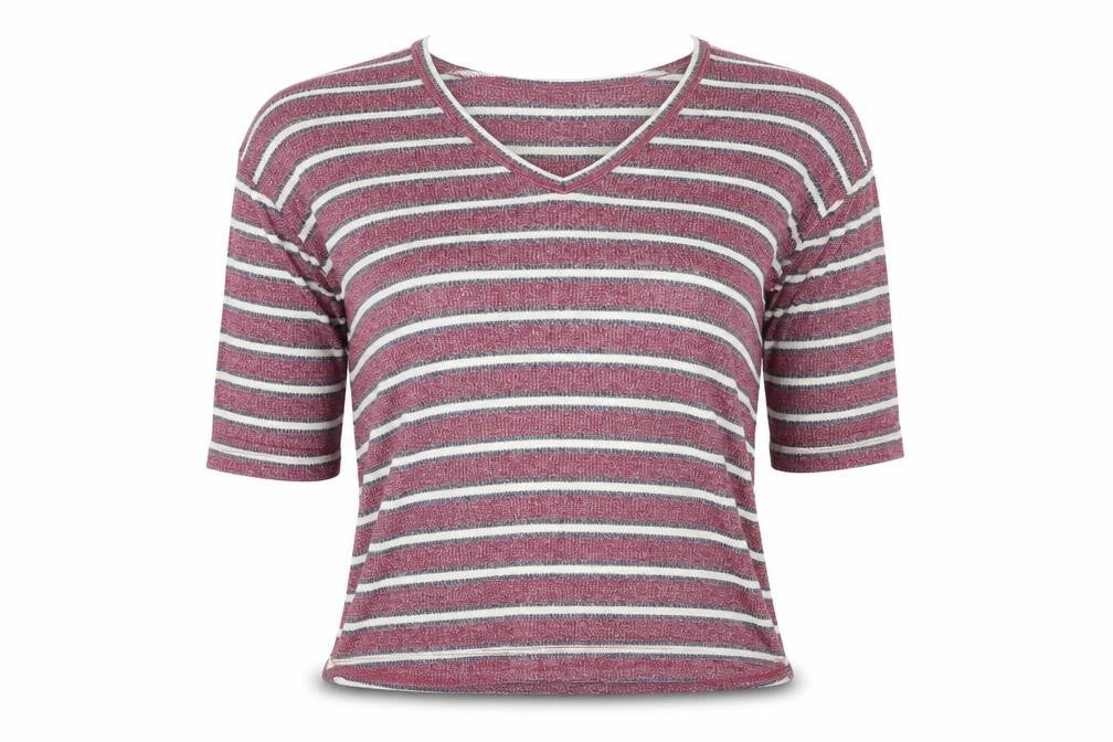 Cooperative Womens Pink Striped  Pullover Jumper Size M