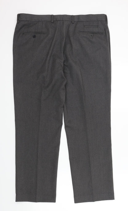 Preloved BURTONS  Mens Grey   Trousers  Size 38 in L28 in - Back