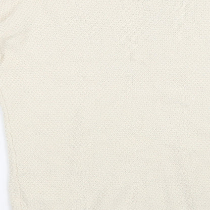 Preloved Matalan Girls Beige  Knit Pullover Jumper Size 12 Years - Label