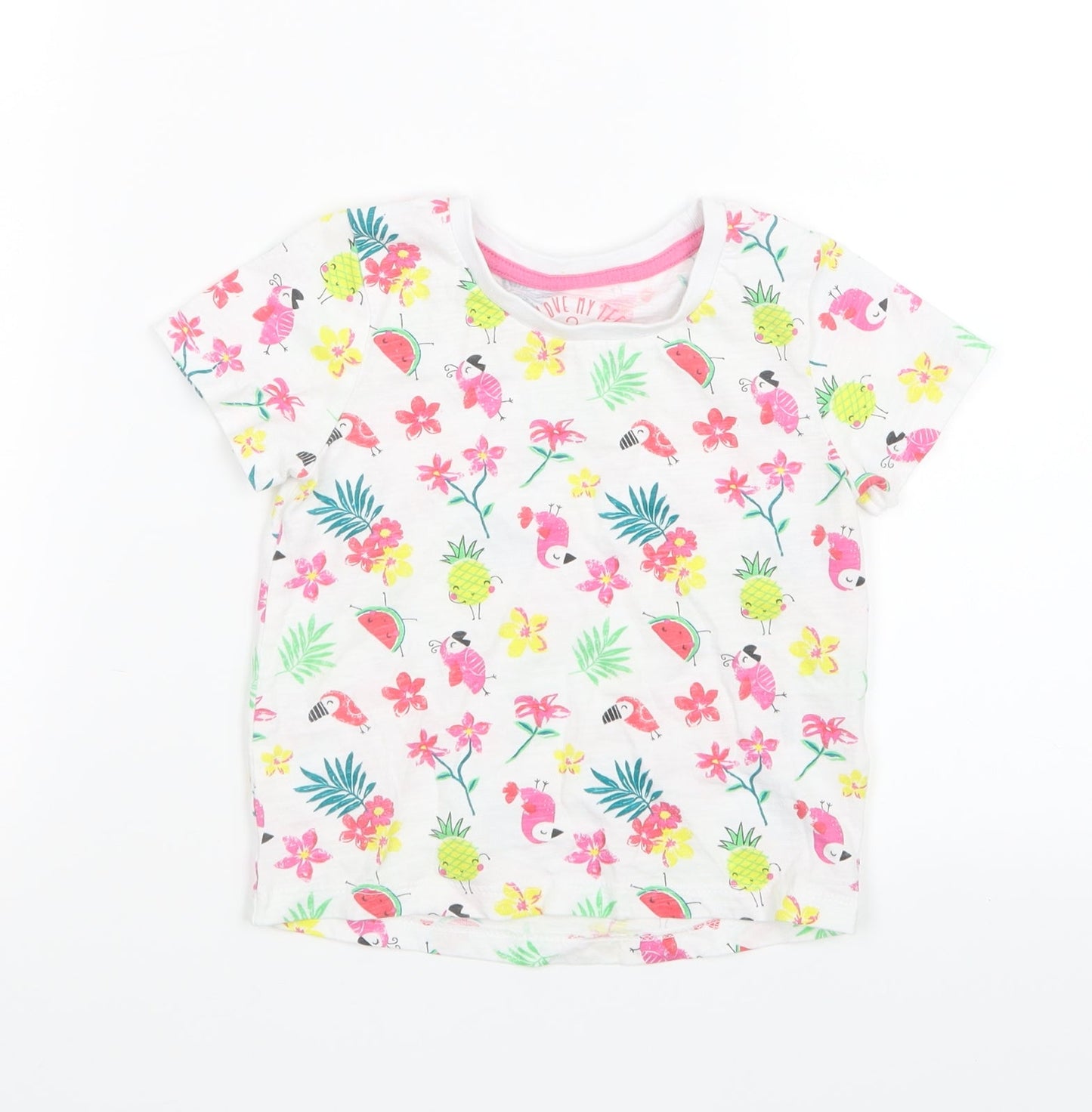 Matalan  Red Geometric  Basic T-Shirt Size 18-24 Months