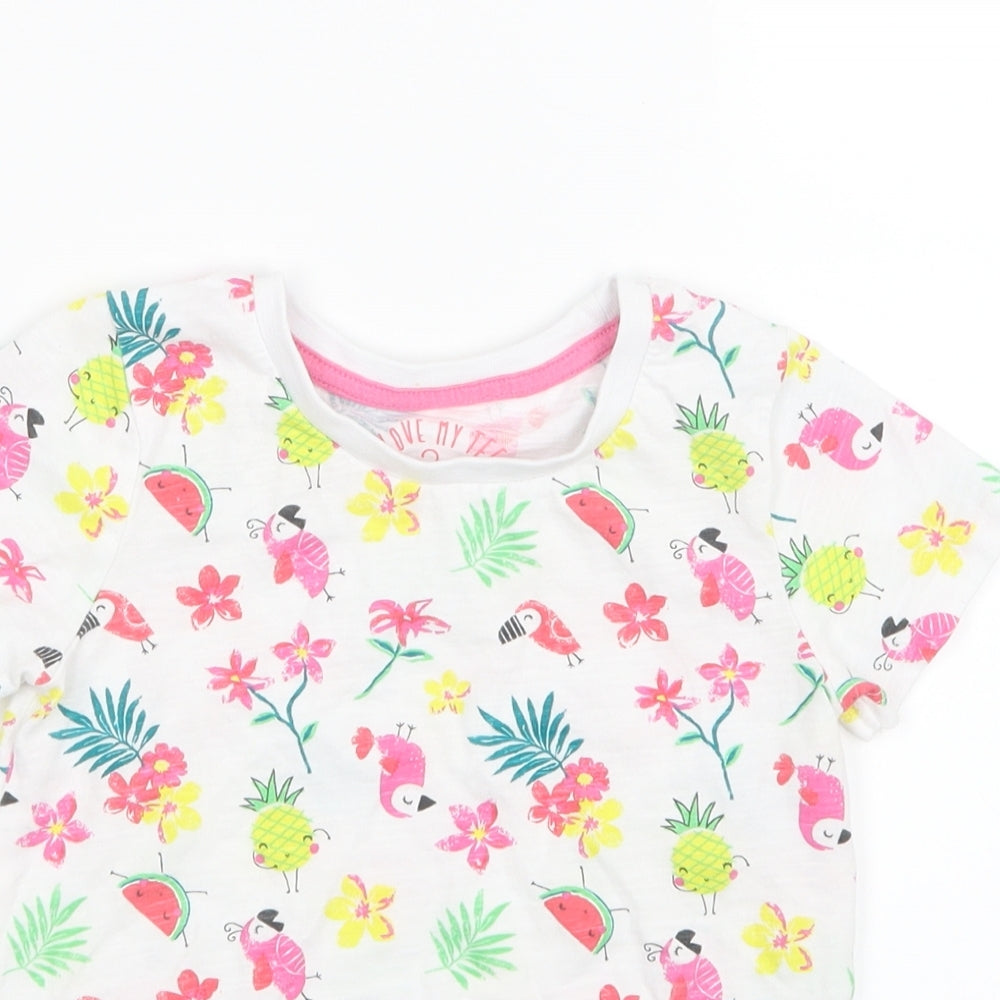 Matalan  Red Geometric  Basic T-Shirt Size 18-24 Months
