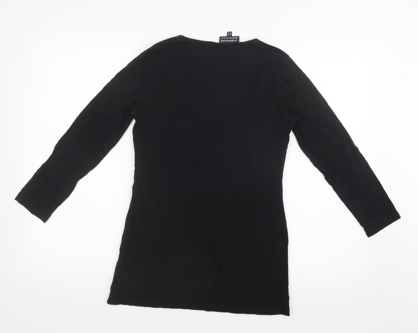 Warehouse Womens Black   Basic T-Shirt Size 14