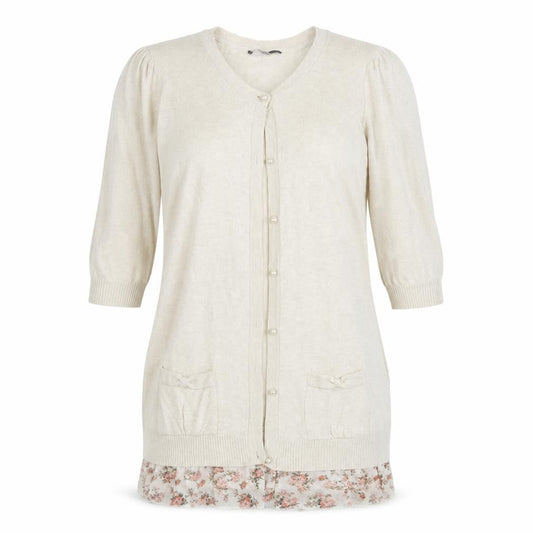 George Womens Ivory  Knit Cardigan Jumper Size 12