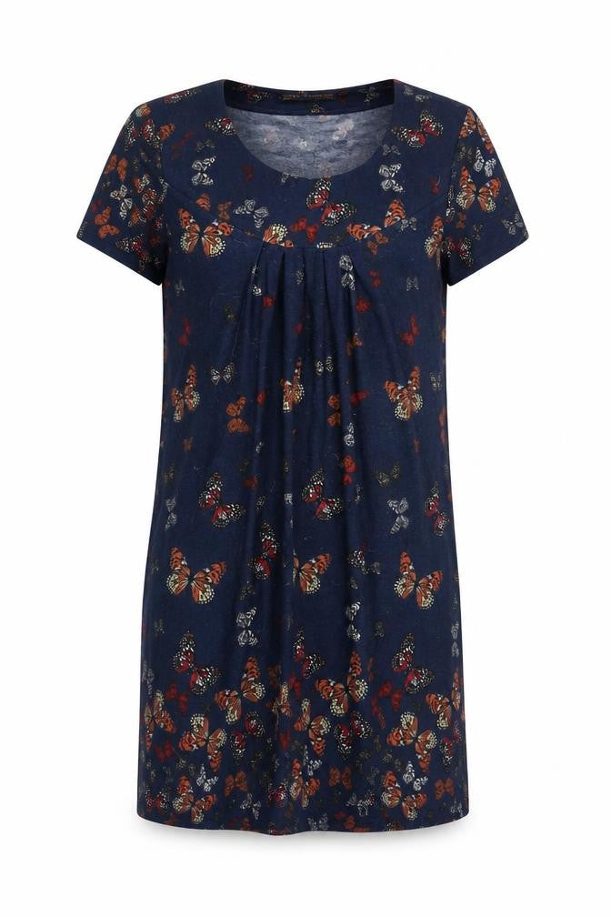 QED London Womens Blue   Jumper Dress  Size S  - butterflies