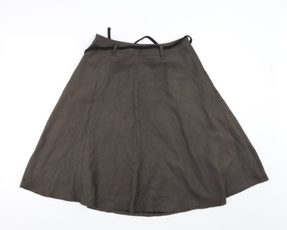 Preloved TopSecret Womens Green   A-Line Skirt Size 6 - Back