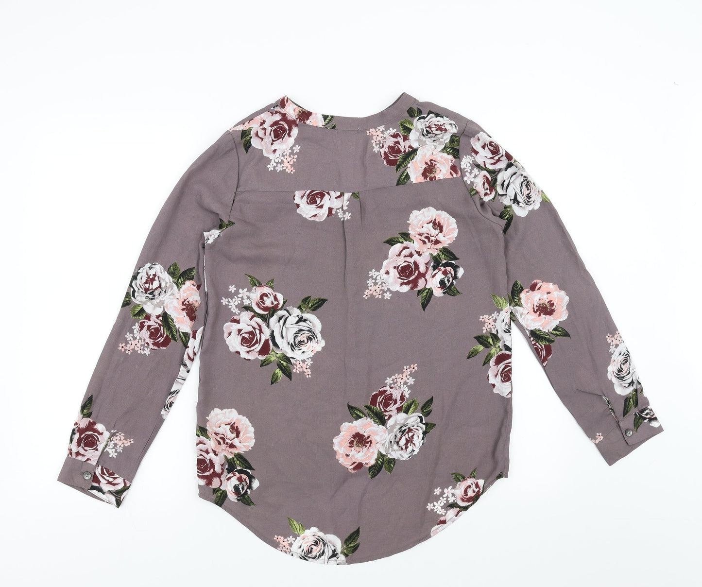 Apricot Womens Purple Floral  Basic Blouse Size 8