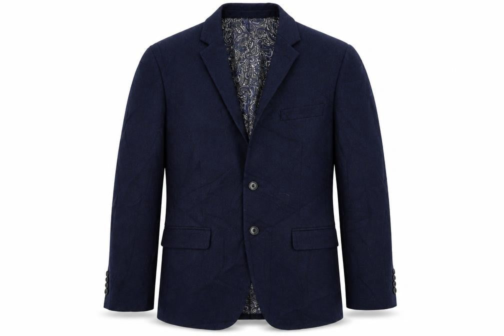 frenchie Mens Blue   Jacket Suit Jacket Size 36