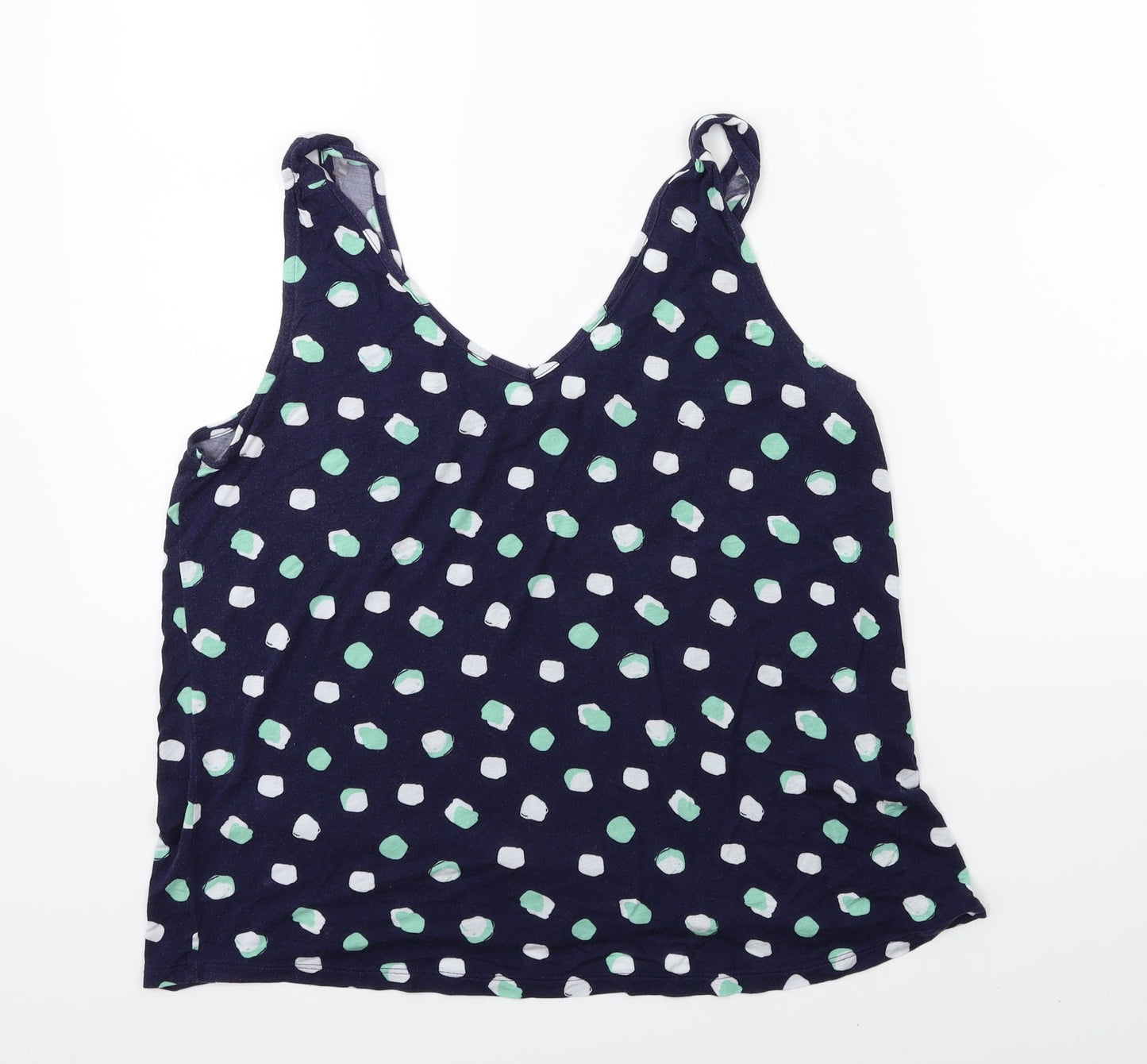 Marks and Spencer Womens Blue Floral  Basic Tank Size 12