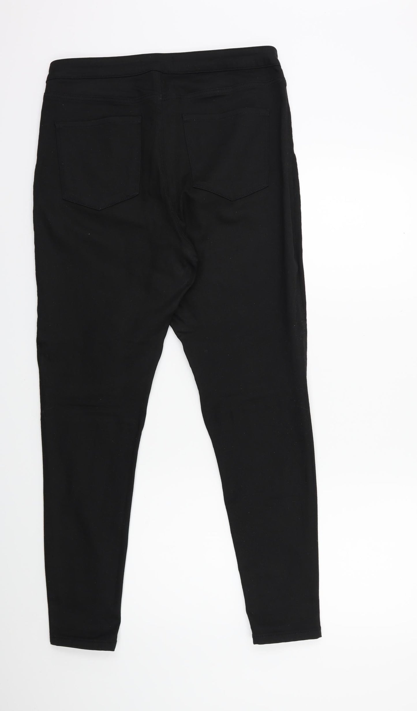 Denim & Co. Womens Black  Denim Skinny Jeans Size 14 L27 in