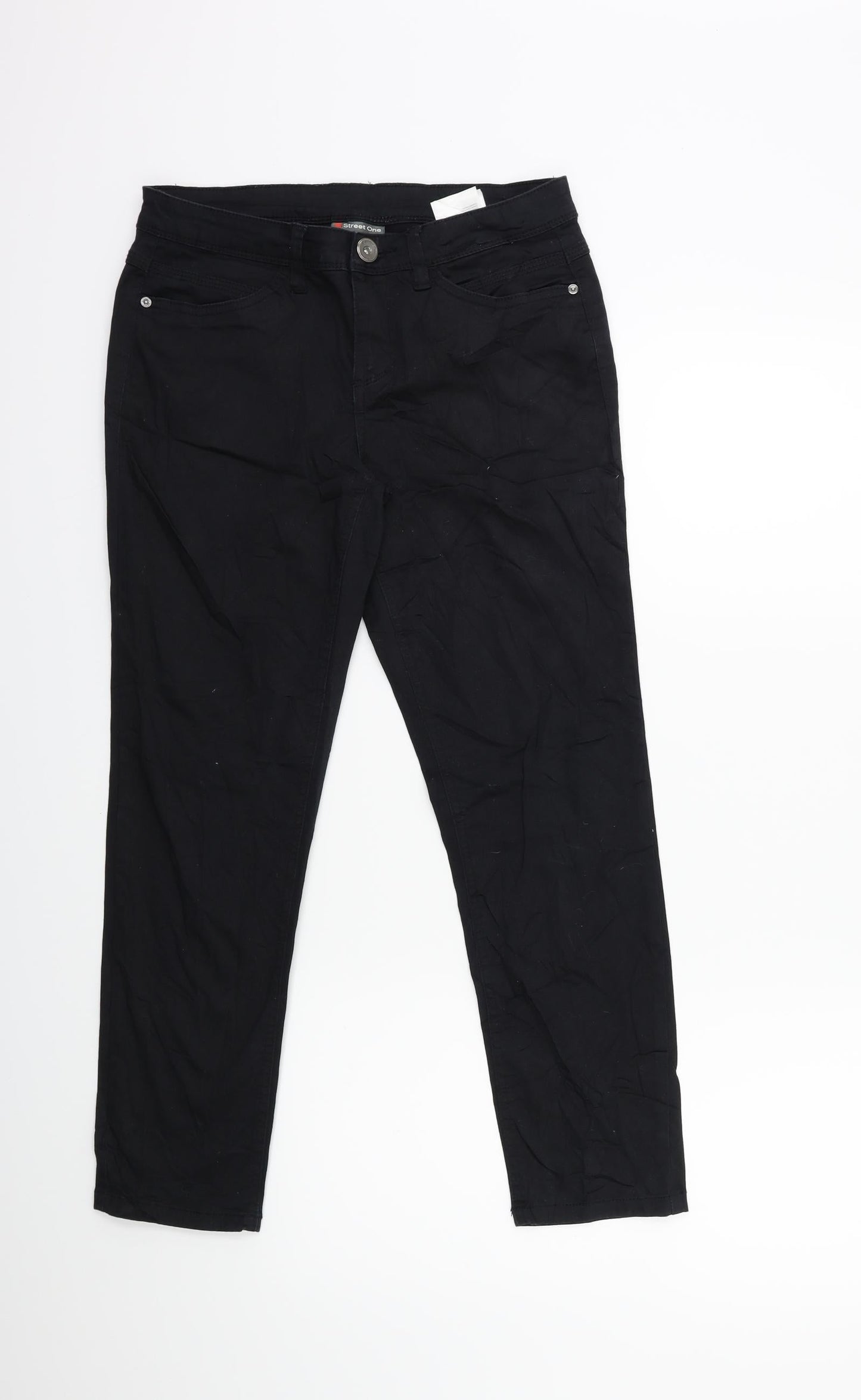 Street One Womens Black   Trousers  Size 8 L26 in