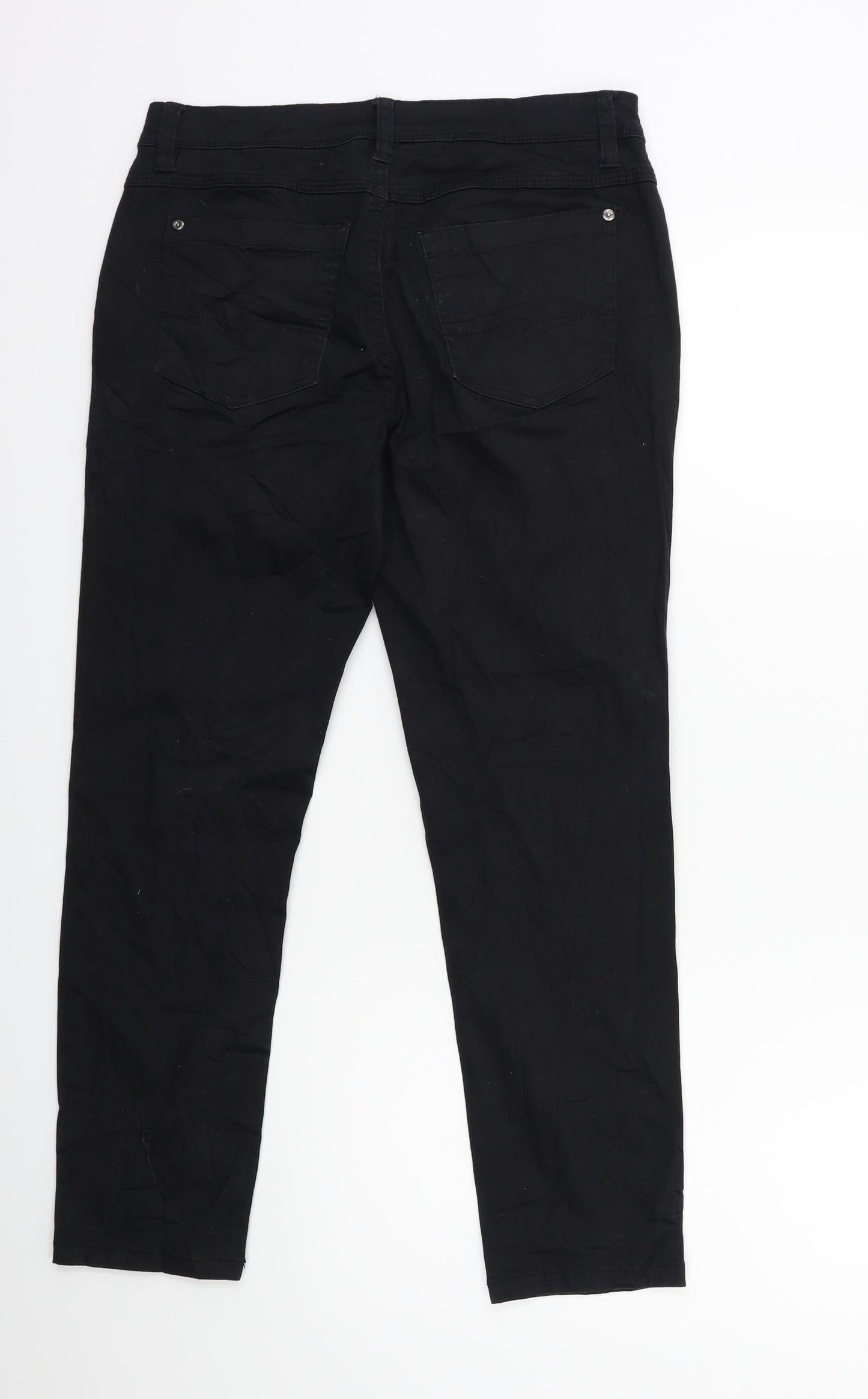 Street One Womens Black   Trousers  Size 8 L26 in