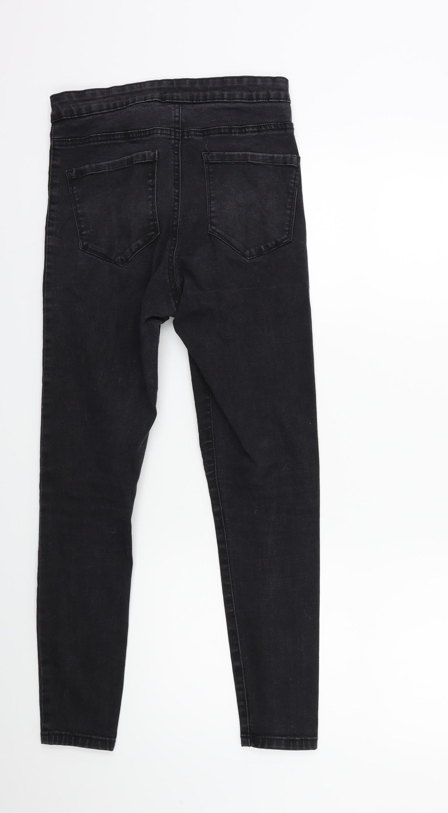 Denim & Co. Womens Black  Denim Skinny Jeans Size 10 L25 in