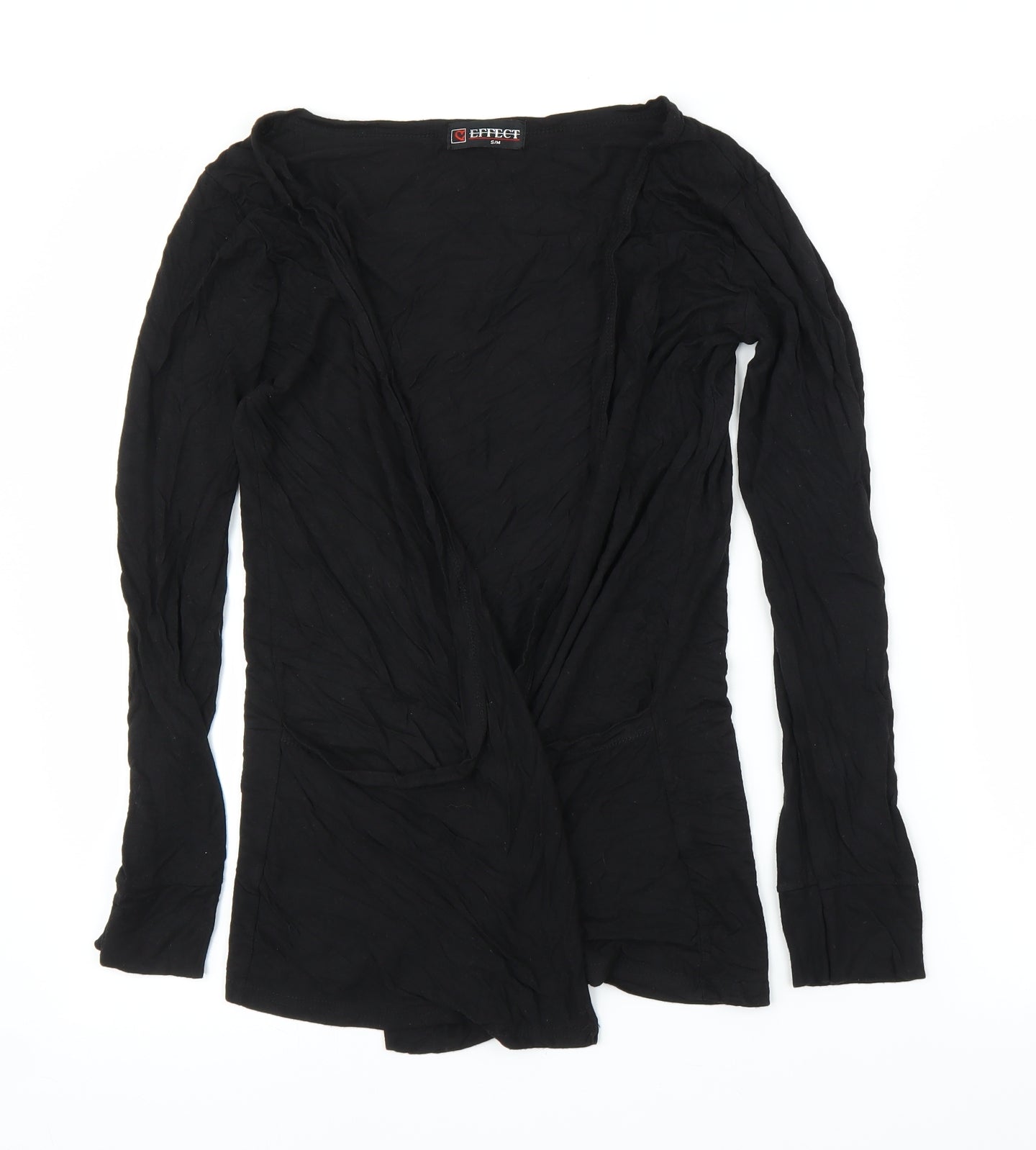Effect Womens Black   Cardigan Jumper Size S