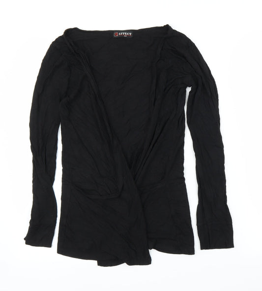 Effect Womens Black   Cardigan Jumper Size S