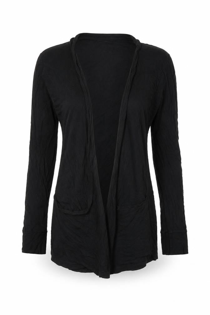 Effect Womens Black   Cardigan Jumper Size S