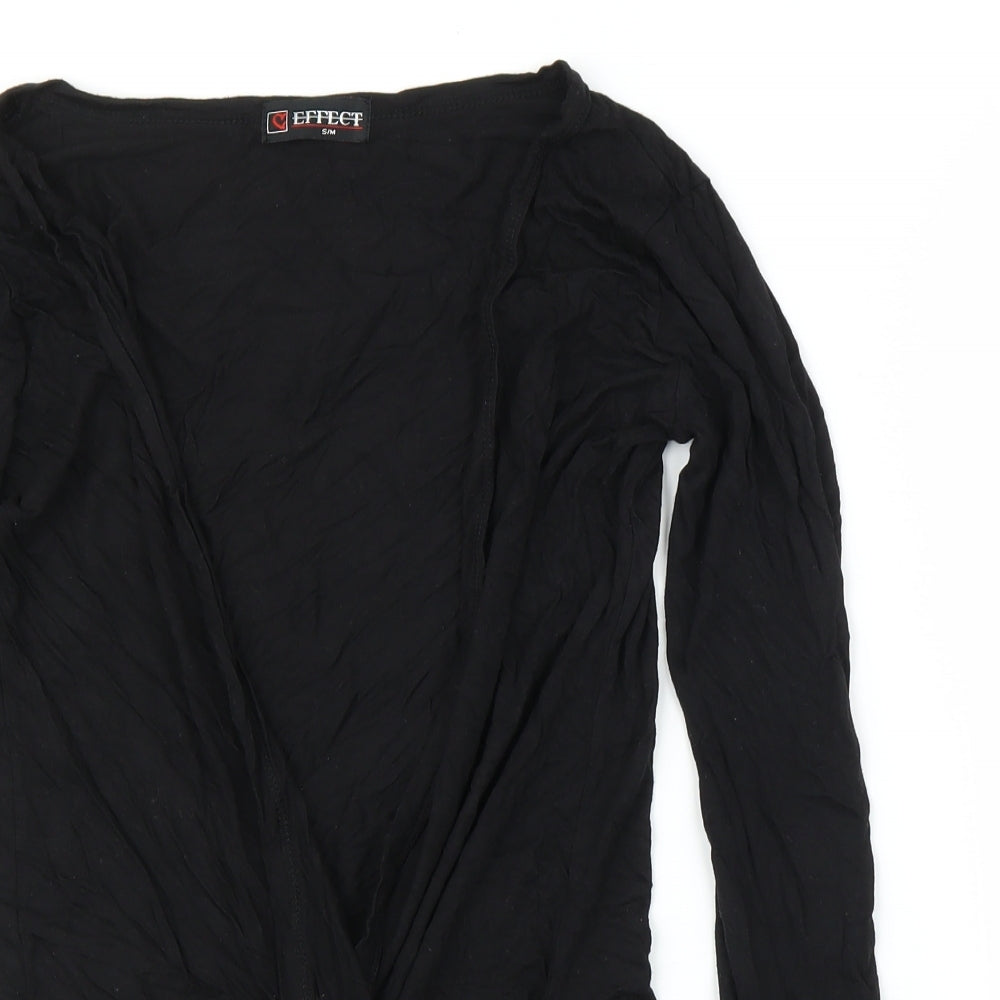 Effect Womens Black   Cardigan Jumper Size S