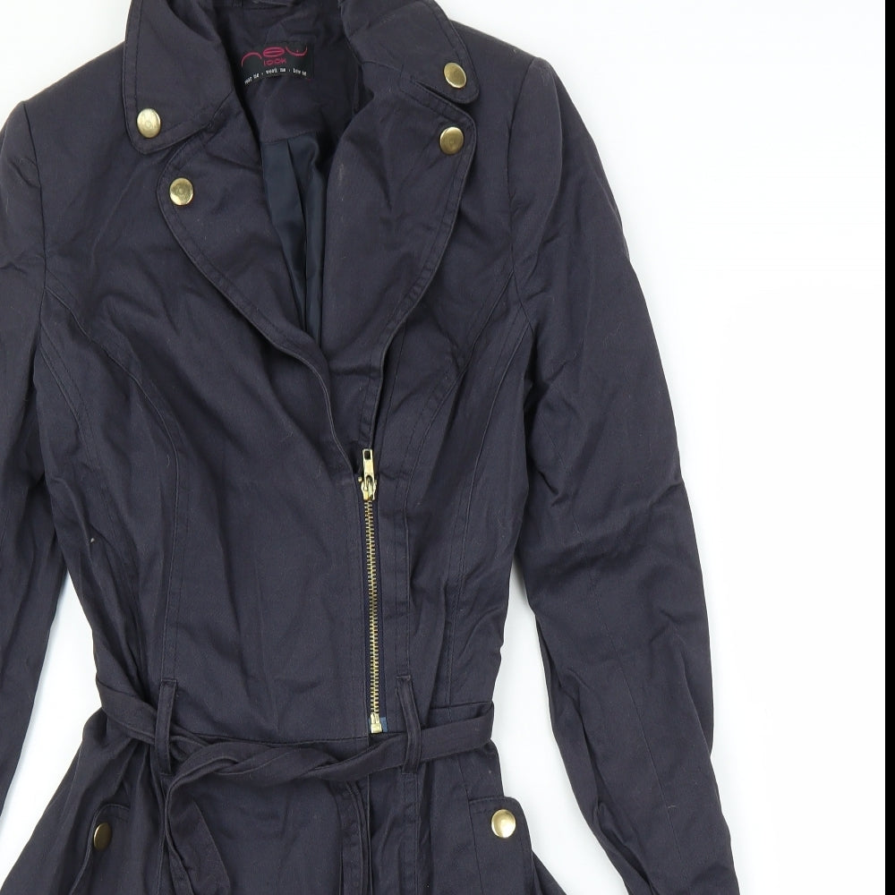 New Look Womens Blue   Overcoat Coat Size 6