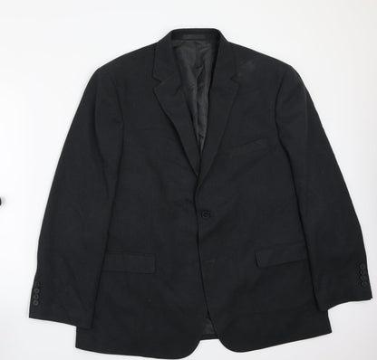 Greenwoods Mens Black   Jacket Suit Jacket Size 42