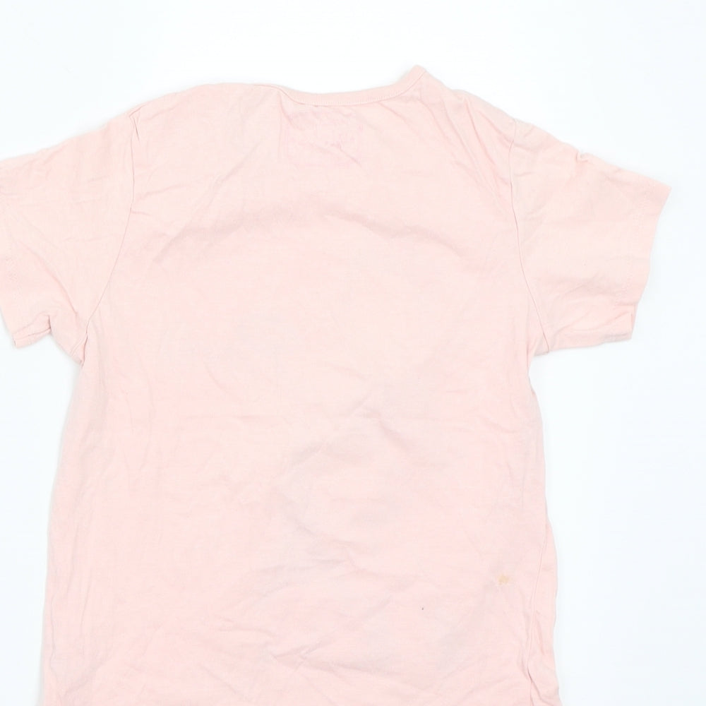 Pep&co Girls Pink   Basic T-Shirt Size 7 Years