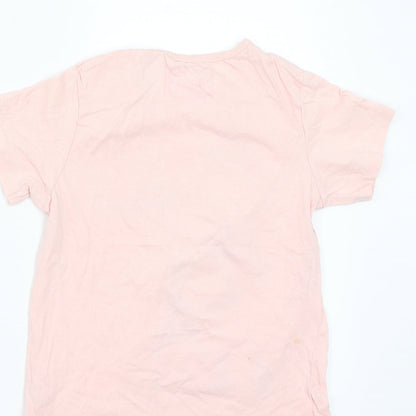 Preloved Pep&co Girls Pink   Basic T-Shirt Size 7 Years - Label
