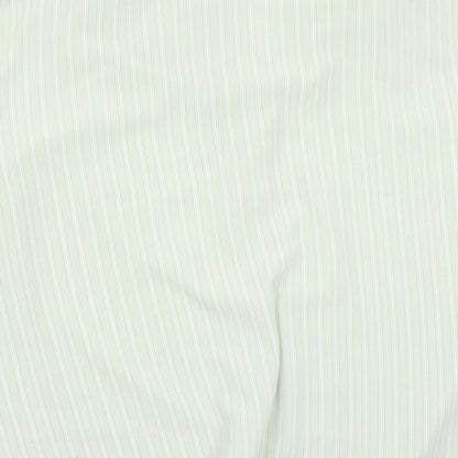 Canada Womens Green Striped  Basic Button-Up Size 2XL