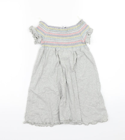 Preloved Marks and Spencer Girls Grey   A-Line  Size 5-6 Years - Front