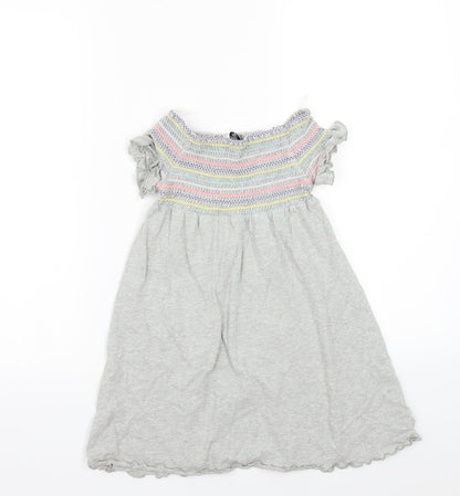 Preloved Marks and Spencer Girls Grey   A-Line  Size 5-6 Years - Back