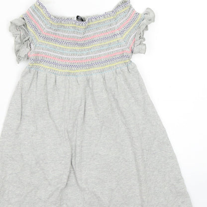 Preloved Marks and Spencer Girls Grey   A-Line  Size 5-6 Years - Label