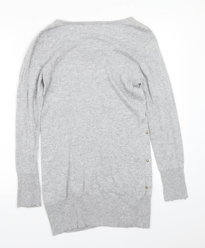 Preloved M&Co Womens Grey   Pullover Jumper Size L - Back