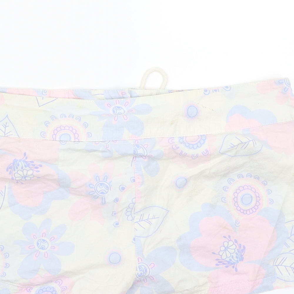 Papaya Womens Blue Floral  Bermuda Shorts Size 12