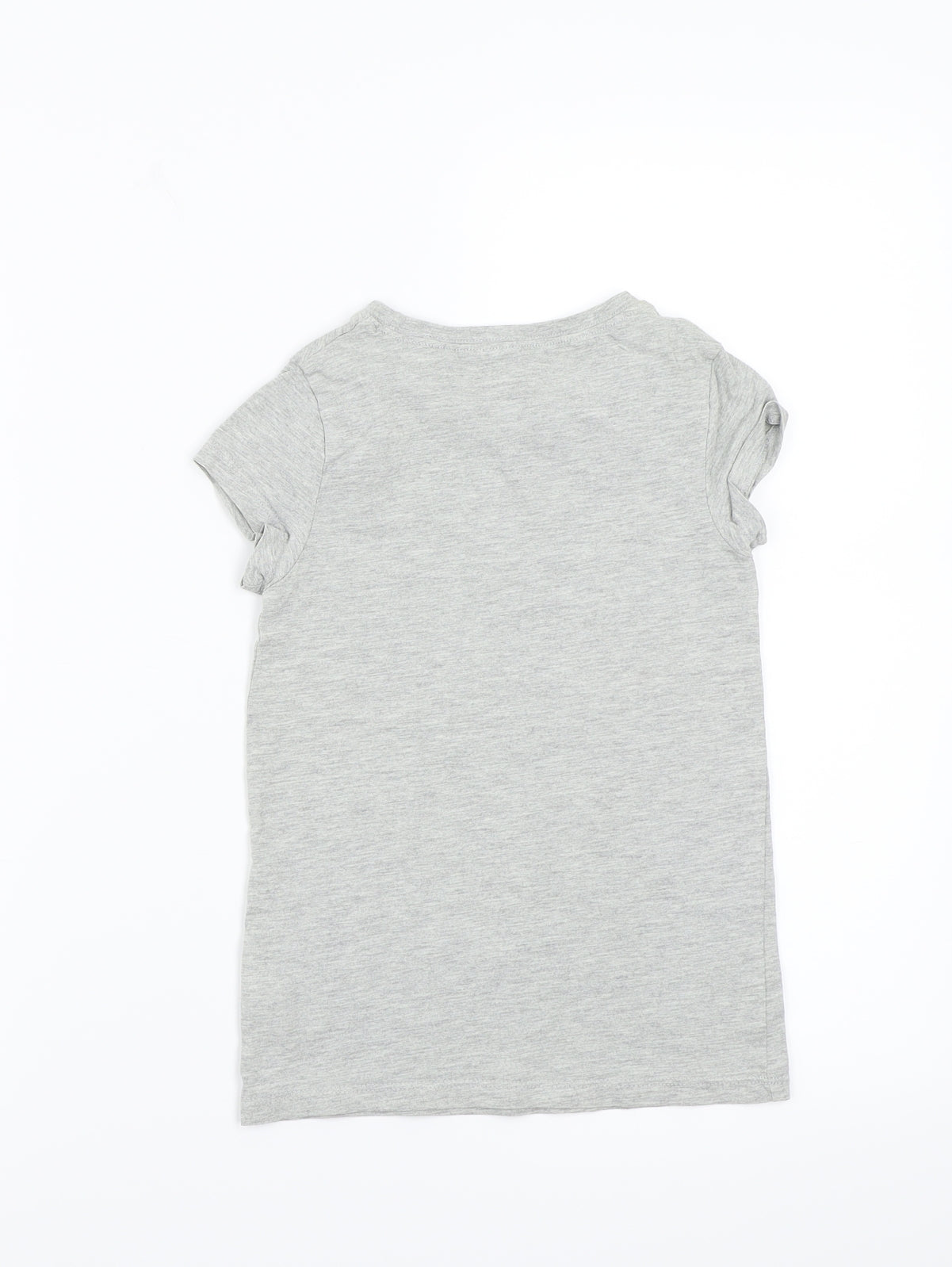 NEXT Girls Grey   Basic T-Shirt Size 7 Years