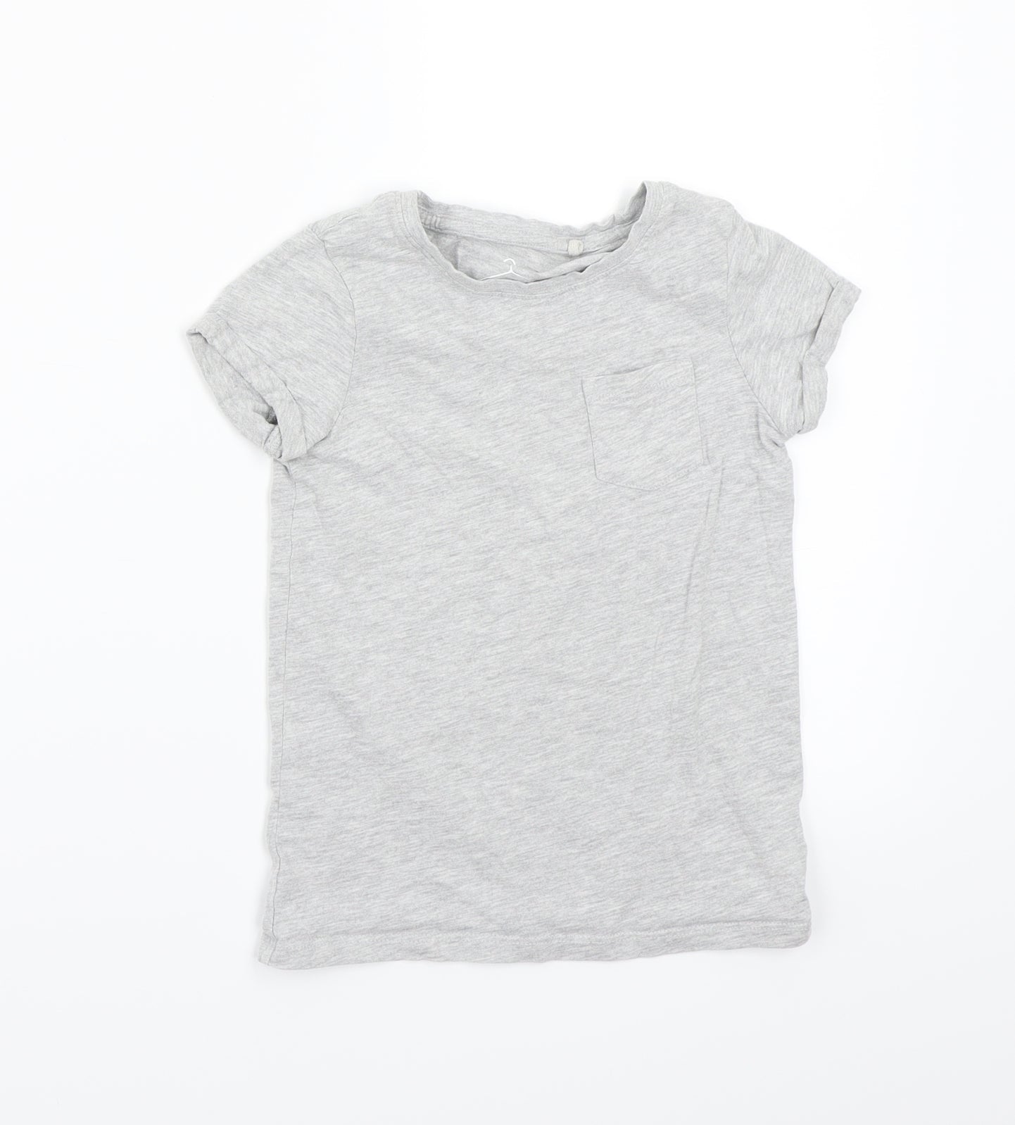 NEXT Girls Grey   Basic T-Shirt Size 6 Years