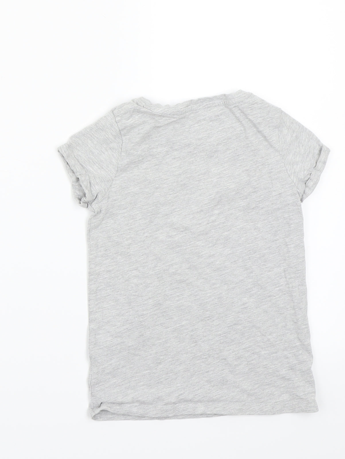 NEXT Girls Grey   Basic T-Shirt Size 6 Years