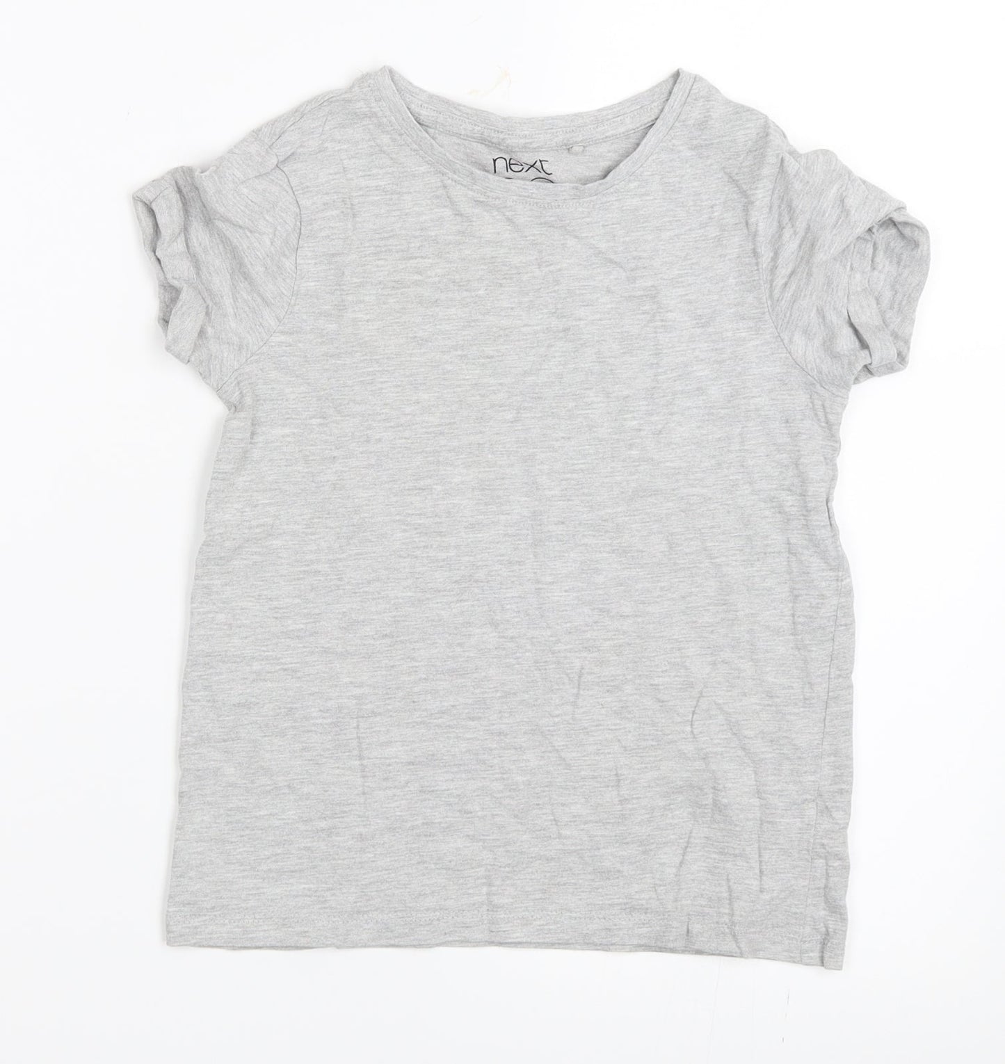 NEXT Girls Grey   Basic T-Shirt Size 7 Years