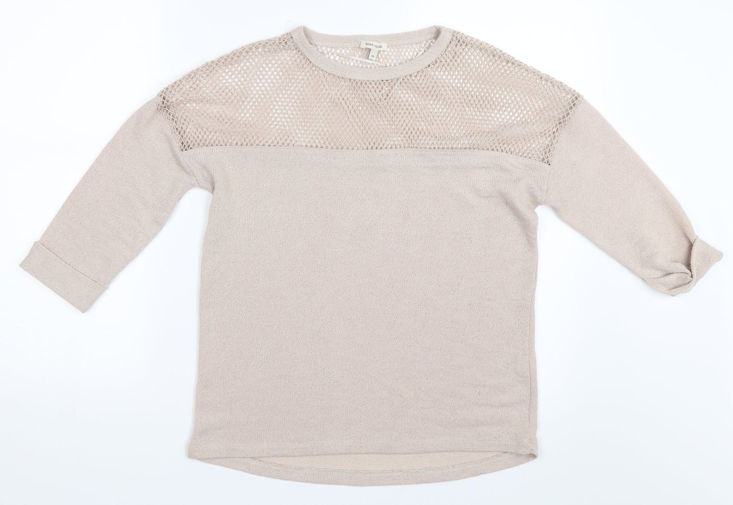 River Island Womens Beige   Pullover Jumper Size 10