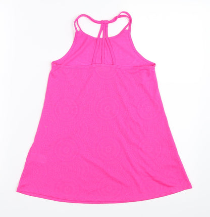 Preloved Matalan Girls Pink   Basic Tank Size 5 Years  - Mermaid - Back