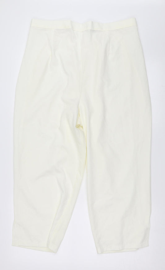 Mitsy Womens White   Trousers  Size 22 L23 in